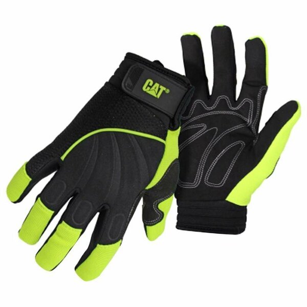 Caterpillar Men's Outdoor Utility Gloves High-Vis Green XL 1 pair CAT012224X